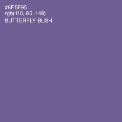 #6E5F95 - Butterfly Bush Color Image